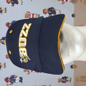 Georgia Tech Buzz stitched logo blue & gold casual velcro tab collegiate hat